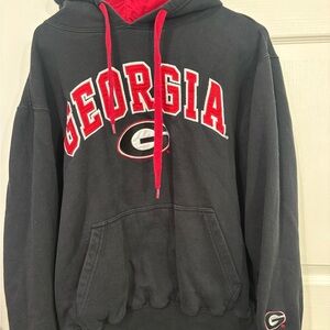 Georgia Black and Red Hoodie
